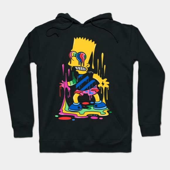 TRIPPY BART SIMPSON HOODIE - Picture 1 of 1